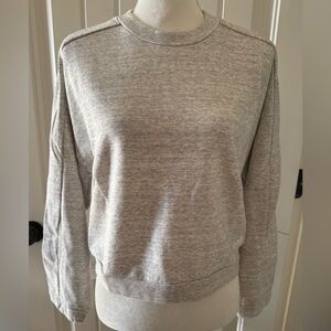 Adidas Heather Gray Crop Sweatshirt